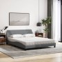 Cama con colchón de tela gris claro 160x200 cm de vidaXL, Camas y somieres - Ref: Foro24-3208424, Precio: 407,12 €, Descuento: %