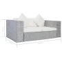 Sofá de 2 plazas con cojines ratán natural gris de vidaXL, Sofás - Ref: Foro24-283070, Precio: 442,38 €, Descuento: %