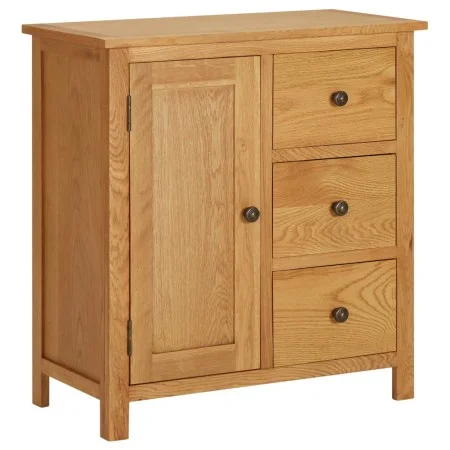Aparador de madera maciza de roble 70x35x75 cm de vidaXL, Aparadores - Ref: Foro24-289188, Precio: 257,74 €, Descuento: %