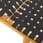 Tumbonas 2 unidades madera maciza de acacia y tela negro de vidaXL, Tumbonas - Ref: Foro24-3214210, Precio: 233,26 €, Descuen...
