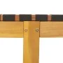 Tumbonas 2 unidades madera maciza de acacia y tela negro de vidaXL, Tumbonas - Ref: Foro24-3214210, Precio: 233,26 €, Descuen...