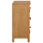 Aparador de madera maciza de roble 70x35x75 cm de vidaXL, Aparadores - Ref: Foro24-289188, Precio: 263,67 €, Descuento: %