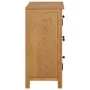 Aparador de madera maciza de roble 70x35x75 cm de vidaXL, Aparadores - Ref: Foro24-289188, Precio: 257,74 €, Descuento: %