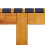 Tumbonas 2 unidades madera maciza de acacia y tela azul oscuro de vidaXL, Tumbonas - Ref: Foro24-3214212, Precio: 229,03 €, D...