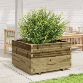 Jardinera madera de pino impregnada 80x80x49,5 cm de vidaXL, Maceteros y jardineras - Ref: Foro24-3282533, Precio: 189,78 €, ...