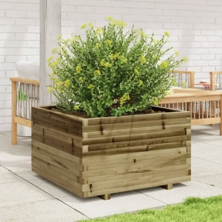 Jardinera madera de pino impregnada 80x80x49,5 cm de vidaXL, Maceteros y jardineras - Ref: Foro24-3282533, Precio: 187,38 €, ...