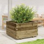 Jardinera madera de pino impregnada 80x80x49,5 cm de vidaXL, Maceteros y jardineras - Ref: Foro24-3282533, Precio: 189,78 €, ...