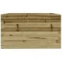 Jardinera madera de pino impregnada 80x80x49,5 cm de vidaXL, Maceteros y jardineras - Ref: Foro24-3282533, Precio: 187,38 €, ...