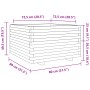 Jardinera madera de pino impregnada 80x80x49,5 cm de vidaXL, Maceteros y jardineras - Ref: Foro24-3282533, Precio: 189,78 €, ...