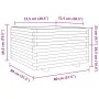 Jardinera madera de pino impregnada 80x80x49,5 cm de vidaXL, Maceteros y jardineras - Ref: Foro24-3282533, Precio: 187,38 €, ...