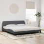 Cama con colchón terciopelo gris oscuro 200x200 cm de vidaXL, Camas y somieres - Ref: Foro24-3208472, Precio: 434,62 €, Descu...
