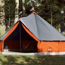Tienda familiar tipi 12 personas impermeable gris naranja de vidaXL, Tiendas de campaña - Ref: Foro24-94593, Precio: 267,45 €...