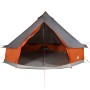 Tienda familiar tipi 12 personas impermeable gris naranja de vidaXL, Tiendas de campaña - Ref: Foro24-94593, Precio: 273,00 €...