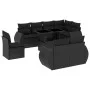 8-piece garden sofa set and black synthetic rattan cushions by vidaXL, Garden sets - Ref: Foro24-3268665, Price: 789,97 €, Di...