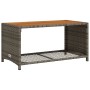 Set de sofás de jardín 4 pzas y cojines ratán sintético gris de vidaXL, Conjuntos de jardín - Ref: Foro24-368399, Precio: 347...