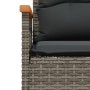Set de sofás de jardín 4 pzas y cojines ratán sintético gris de vidaXL, Conjuntos de jardín - Ref: Foro24-368399, Precio: 347...