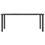 Mesa de comedor de MDF negro y gris hormigón 180x90x75 cm de vidaXL, Mesas de cocina y de comedor - Ref: Foro24-281860, Preci...