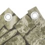 Pantalla de privacidad de jardín PVC look piedra gris 1000x75cm de vidaXL, Paneles de vallas - Ref: Foro24-4005426, Precio: 4...