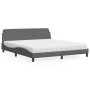 Cama con colchón de tela gris oscuro 180x200 cm de vidaXL, Camas y somieres - Ref: Foro24-3208445, Precio: 405,87 €, Descuent...