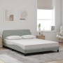 Cama con colchón terciopelo gris claro 140x200 cm de vidaXL, Camas y somieres - Ref: Foro24-3208411, Precio: 344,50 €, Descue...