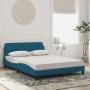 Cama con colchón terciopelo azul 140x190 cm de vidaXL, Camas y somieres - Ref: Foro24-3208395, Precio: 351,08 €, Descuento: %