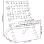 Sillas de jardín plegables con mesa 2 uds madera maciza negra de vidaXL, Sillas de jardín - Ref: Foro24-3214219, Precio: 149,...