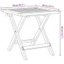 Sillas de jardín plegables con mesa 2 uds madera maciza negra de vidaXL, Sillas de jardín - Ref: Foro24-3214219, Precio: 149,...