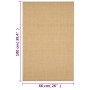 Alfombra de sisal natural 66x100 cm de vidaXL, Alfombras - Ref: Foro24-136298, Precio: 50,13 €, Descuento: %