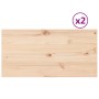 Tablero de mesa rectangular 2 uds madera de pino 90x45x1,7 cm de vidaXL, Tableros para mesas - Ref: Foro24-847416, Precio: 45...