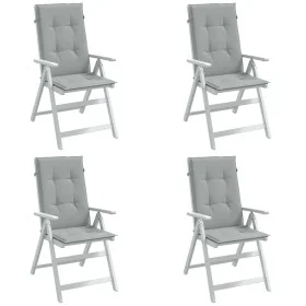 Cojines para silla respaldo alto 4 uds tela gris claro melange de vidaXL, Cojines para sillas y sofás - Ref: Foro24-4002413, ...