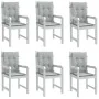 Cojines para silla respaldo bajo 6 ud tela gris claro melange de vidaXL, Cojines para sillas y sofás - Ref: Foro24-4002447, P...