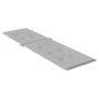 Cojín para tumbona tela gris claro melange (75+105)x50x3 cm de vidaXL, Cojines para sillas y sofás - Ref: Foro24-4002487, Pre...