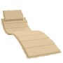 Cojín para tumbona tela beige melange 186x58x3 cm de vidaXL, Cojines para sillas y sofás - Ref: Foro24-4002479, Precio: 47,41...