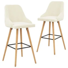 Küchenhocker 2 Einheiten cremefarbener Samt von vidaXL, Küchenhocker - Ref: Foro24-289556, Preis: 187,83 €, Rabatt: %