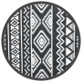 Alfombra de exterior PP negro Ø200 cm de vidaXL, Protectores para exterior - Ref: Foro24-368536, Precio: 44,25 €, Descuento: %