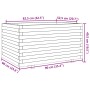 Jardinera madera de pino impregnada 90x60x49,5 cm de vidaXL, Maceteros y jardineras - Ref: Foro24-3282568, Precio: 182,25 €, ...