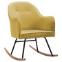 Silla mecedora de terciopelo amarillo mostaza de vidaXL, Mecedoras - Ref: Foro24-289525, Precio: 105,26 €, Descuento: %