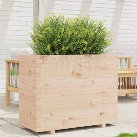 Jardinera madera maciza de pino 90x40x72,5 cm de vidaXL, Maceteros y jardineras - Ref: Foro24-3282594, Precio: 197,65 €, Desc...