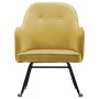 Silla mecedora de terciopelo amarillo mostaza de vidaXL, Mecedoras - Ref: Foro24-289525, Precio: 105,26 €, Descuento: %