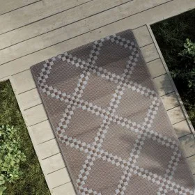 Alfombra de exterior PP marrón 80x250 cm de vidaXL, Protectores para exterior - Ref: Foro24-317018, Precio: 26,69 €, Descuent...