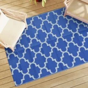 Alfombra de exterior PP azul 140x200 cm de vidaXL, Protectores para exterior - Ref: Foro24-316999, Precio: 37,00 €, Descuento: %