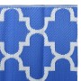 Alfombra de exterior PP azul 140x200 cm de vidaXL, Protectores para exterior - Ref: Foro24-316999, Precio: 38,67 €, Descuento: %