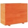 Solid wax brown pine wood planter 90x40x72.5 cm by vidaXL, Pots and planters - Ref: Foro24-3282596, Price: 236,72 €, Discount: %
