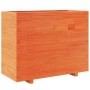 Jardinera madera maciza de pino marrón cera 90x40x72,5 cm de vidaXL, Maceteros y jardineras - Ref: Foro24-3282596, Precio: 23...