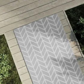 Alfombra de exterior PP gris 80x150 cm de vidaXL, Protectores para exterior - Ref: Foro24-368541, Precio: 25,69 €, Descuento: %