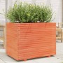Jardinera madera maciza de pino marrón cera 90x60x72,5 cm de vidaXL, Maceteros y jardineras - Ref: Foro24-3282606, Precio: 28...