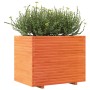 Jardinera madera maciza de pino marrón cera 90x60x72,5 cm de vidaXL, Maceteros y jardineras - Ref: Foro24-3282606, Precio: 28...