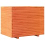 Jardinera madera maciza de pino marrón cera 90x60x72,5 cm de vidaXL, Maceteros y jardineras - Ref: Foro24-3282606, Precio: 28...