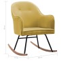 Silla mecedora de terciopelo amarillo mostaza de vidaXL, Mecedoras - Ref: Foro24-289525, Precio: 105,26 €, Descuento: %