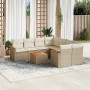 Set de sofás de jardín 9 pzas con cojines ratán sintético beige en Conjuntos de jardín | Comprar online en Foru.es